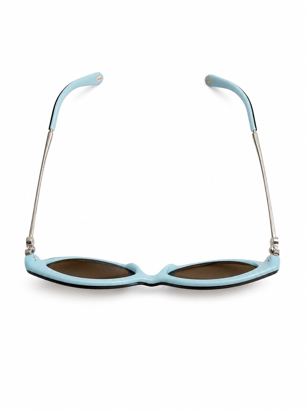 Tiffany & Co. Tortoise & Tiffany Blue Cat Eye Sunglasses - Picture 4 of 5